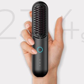 Wireless Portable Straight Hair Comb Negative Ion