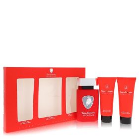 Lamborghini Sportivo by Tonino Lamborghini Gift Set - 4.2 oz Eau De Toilette Spray + 3.4 oz Shower Gel + 3.4 oz After Shave Balm