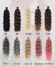 Hawaii Ocean Wave Crochet Hair (Option: 613S-24in-6pcs)