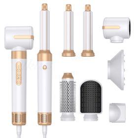 Multi In One Hot Air Comb Curling Stick (Option: White-Without drill-US)