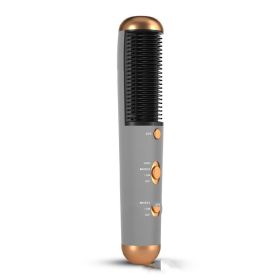 Multifunctional Hair Dryer Comb Two-In-One Dual-Use Straightening Comb And Hair Dryer (Option: Grey-US)