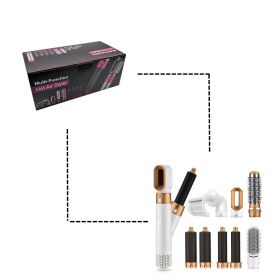 Styling Comb 8 And 1 Anti-warp Curler (Option: white-UK)