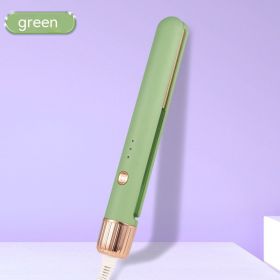 Electric Hair Straightener Two-in-one Small Hair Straightener Mini (Option: Green-UK)