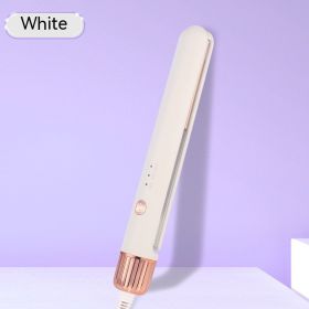 Mini Portable Two-in-one Small Hair Straightener (Option: White EU)