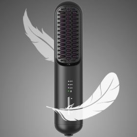 Wireless Charging Straight Comb Portable Usb (Color: Black)