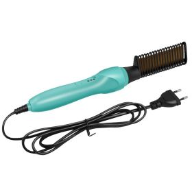 Copper Wet And Dry Multifunctional Hair Curling Comb (Option: Light Green-US)