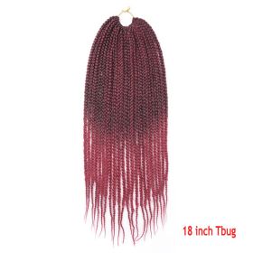 Crochet Hair Senegal Box Braids Braid Hair Extension (Option: Tbug-18Inch-1Pcs)