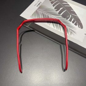 Headband For Thick Curly Hair, Thick Hair Medium Headbands For Women Invisible Hair Hoop, Square Headband Like Sunglasses, Curly Thick Hair Large Head (Option: Red-1Pcs)