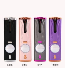 Hair Curler USB Charging Lazy (Color: Black)