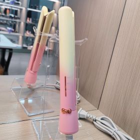 Mini Corn Hair Curler Display Volume (Option: Straight Gradually Varied Pink-American Standard Plug)