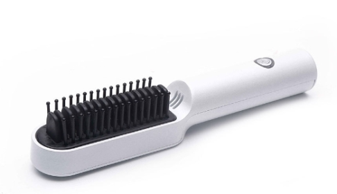 Hair Straightener USB Wireless Charging Comb (Color: White)